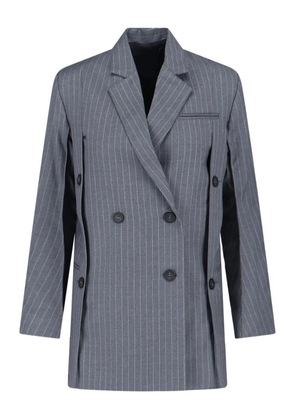 Eudon Choi Beatrice pinstripe double-breasted blazer - Grey