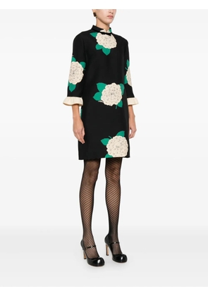 Valentino Garavani floral-print mini dress - Black