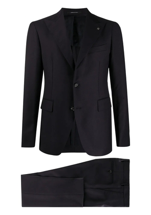 Tagliatore single-breasted virgin wool suit - Blue