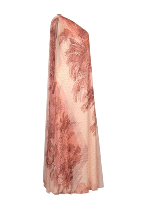 Johanna Ortiz Elegant Freedom one-Shoulder print maxi dress - Neutrals
