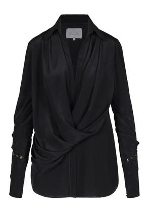 Johanna Ortiz Iconic drape blouse - Black