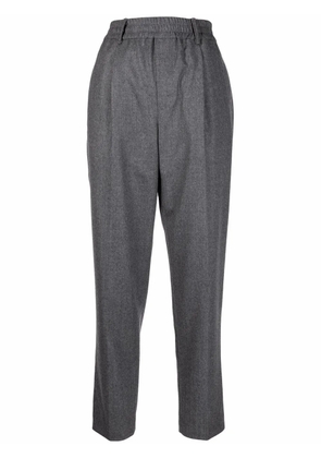 Brunello Cucinelli straight leg wool trousers - Grey