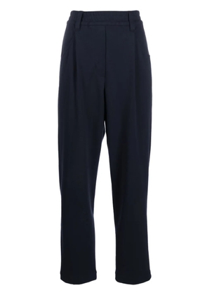 Brunello Cucinelli high-waisted straight-leg trousers - Blue