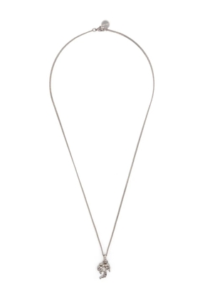 Palm Angels palm tree-charm necklace - Silver