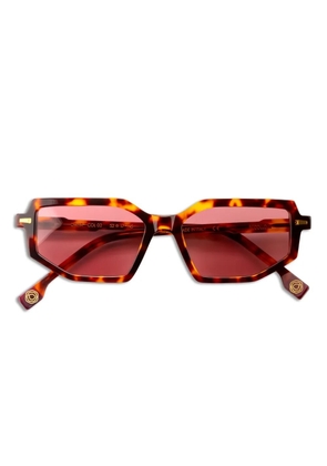 KYme Dalia geometric-frame sunglasses - Brown