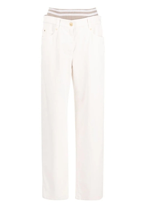 Brunello Cucinelli mid-rise wide-leg trousers - Neutrals