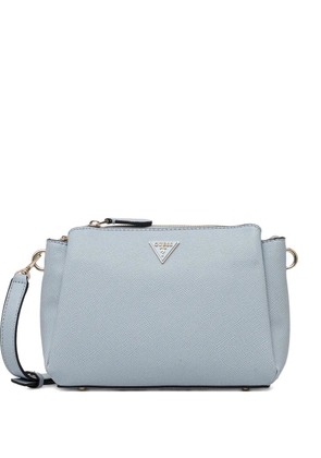 GUESS USA Noelle triangle-logo crossbody bag - Blue