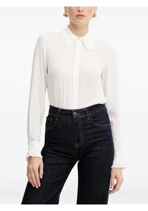 Silvian Heach pleated-collar shirt - White