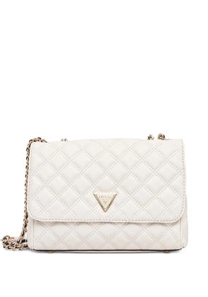 GUESS USA Giully quilted shoulder bag - White