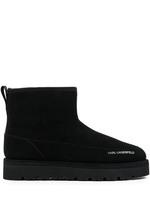 Karl Lagerfeld logo-print boots - Black