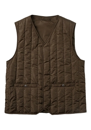 Montedoro quilted gilet - Brown