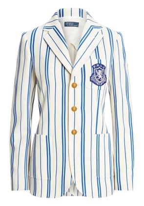 Polo Ralph Lauren striped wool-cotton blazer - Blue