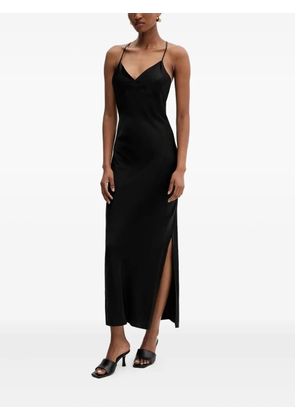Silvian Heach spaghetti-strap slit maxi dress - Black