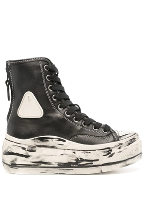R13 Kurt distressed-effect sneakers - Black