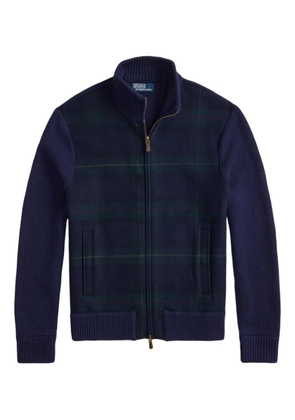 Polo Ralph Lauren tartan-pattern full-zip cardigan - Blue