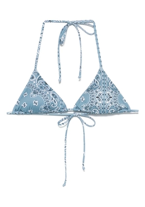 MC2 Saint Barth paisley-print bikini top - Blue