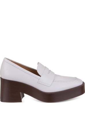 Tod's 75mm leather loafers - White