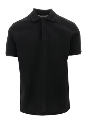 Emporio Armani cotton polo shirt - Black