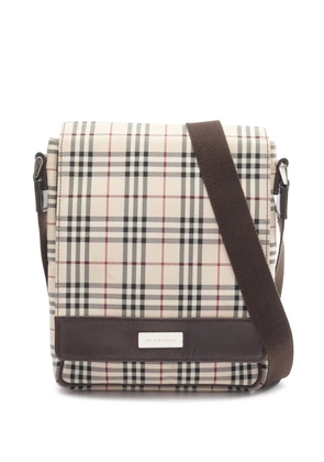 Burberry Pre-Owned 2000-2017 Nova Check Coated Canvas crossbody bag - Black