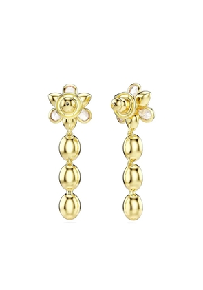 Swarovski Idyllia flower drop earrings - Gold