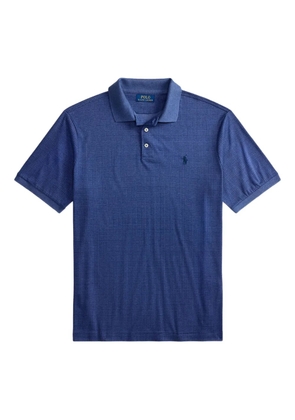 Polo Ralph Lauren short-sleeve check-pattern polo shirt - Blue