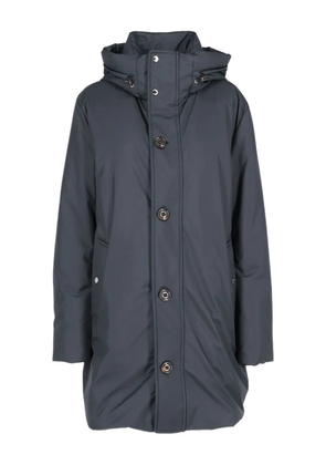 Moorer Iury hooded coat - Blue