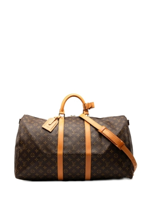 Louis Vuitton Pre-Owned 1990 Monogram Keepall Bandouliere 55 travel bag - Brown