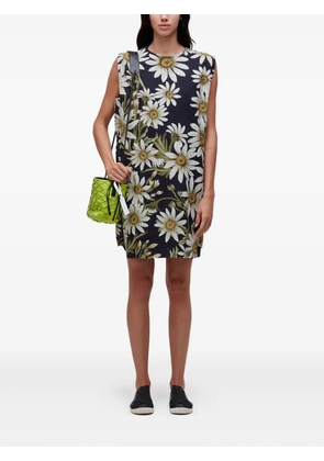 Osklen daisy-print sleeveless mini dress - Black