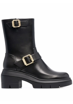 Stuart Weitzman Ryder buckle ankle boots - Black