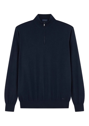 Paul & Shark half-zip shark embroidery sweater - Blue