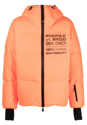 Moncler Grenoble logo-print puffer jacket - Orange