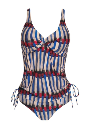 Lygia & Nanny striped tie tankini set - Blue