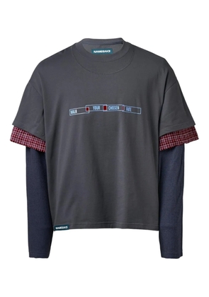 NAMESAKE Chuck layered T-shirt - Grey