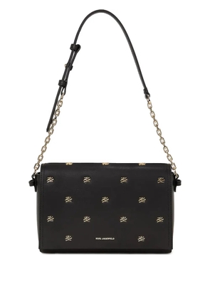 Karl Lagerfeld K/Autograph logo chain shoulder bag - Black