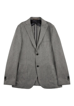 Incotex single-breasted flannel jacket - Grey