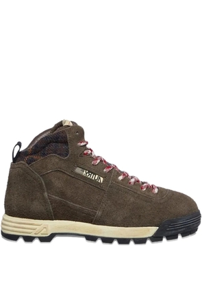Autry Malga logo-plaque lace-up sneakers - Brown