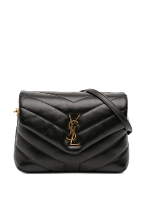 Saint Laurent Pre-Owned 2021 Toy Matelasse Leather Monogram LouLou crossbody bag - Black