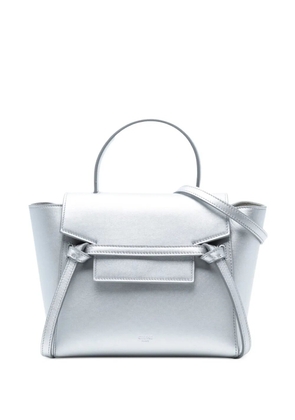 Celine Pre-Owned 2018 Nano Laminated Calfskin Belt Bag satchel - Silver