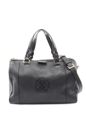 Loewe Pre-Owned 2010-2025 Leather Fusta 32 boston bag - Black