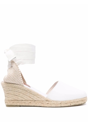 Scarosso Paloma wedge espadrilles - White