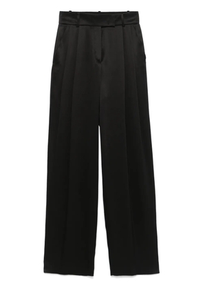 Giorgio Armani silk tailored trousers - Black