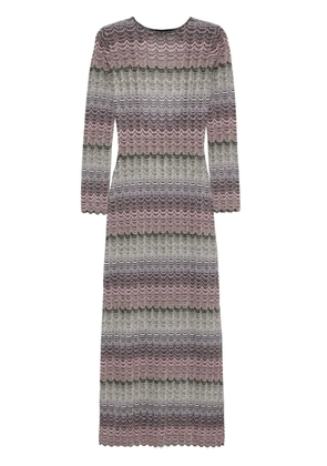 Missoni Greek-motif maxi dress - Pink