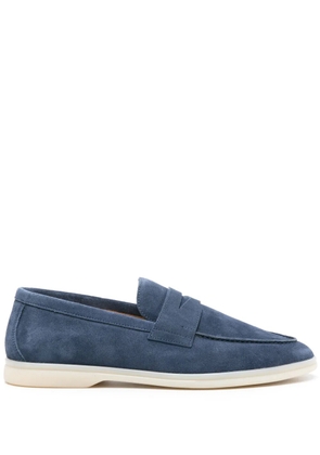 Scarosso Luciano suede penny loafers - Blue