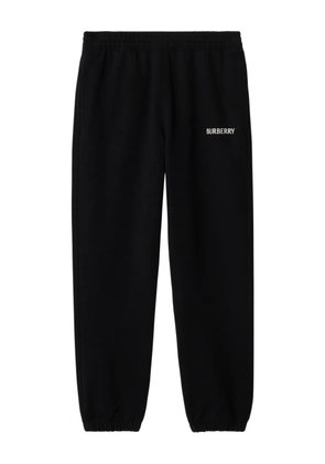 Burberry logo cotton track pants - Black