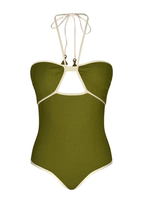 Johanna Ortiz Sea Salt cut-out swimsuit - Green
