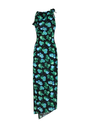 Coperni floral-print midi dress - Black