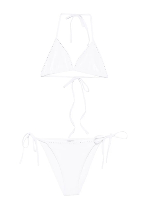 Hunza G Gina Swarovski® crystal-embellished bikini set - White