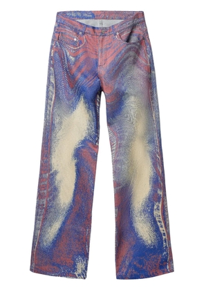CamperLab abstract-pattern jeans - Blue
