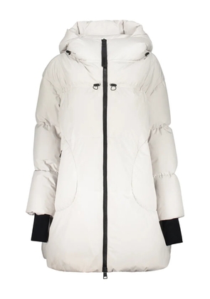 Herno hooded cuff coat - White