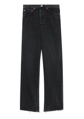 AGOLDE mid-rise wide-leg jeans - Black